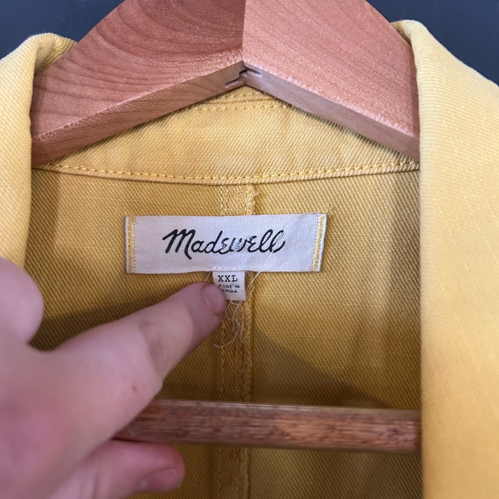 Madewell Mustard Yellow Short-Sleeve Jumpsuit - Picture 4 of 6